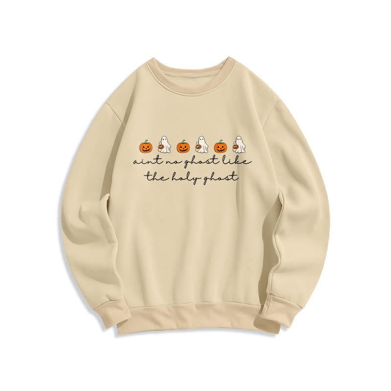 Christianartworkshop No Ghost Like the Holy Ghost Fleece-gefüttertes Polyester-Sweatshirt - Beige - 2XL - image 4