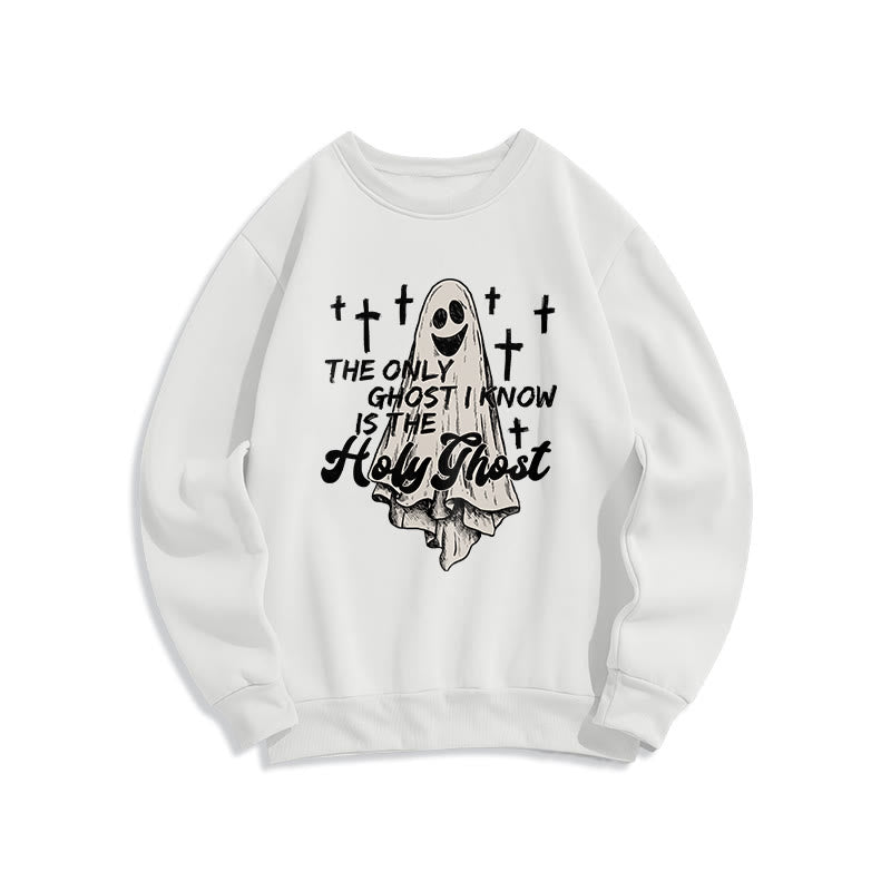 Christianartworkshop Heiliger Geist und Kreuz, Gospel Fusion, Polyester-Sweatshirt mit Fleecefutter - Weiß - 2XL - image 1