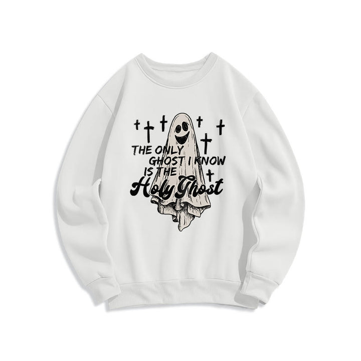 Christianartworkshop Heiliger Geist und Kreuz, Gospel Fusion, Polyester-Sweatshirt mit Fleecefutter - Weiß - 2XL - image 1