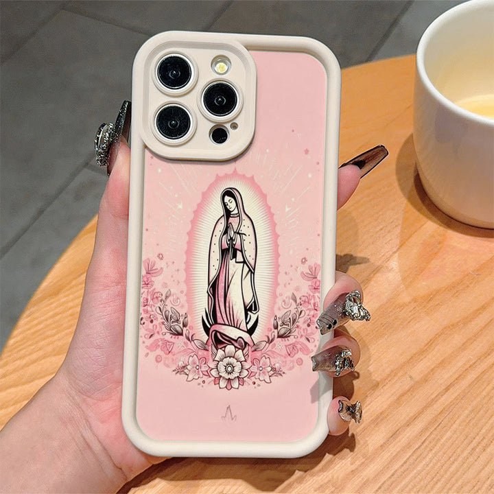 Christianartworkshop Farbiger Stil Unsere Liebe Frau von Guadalupe Gläubige Handyhülle - image 2