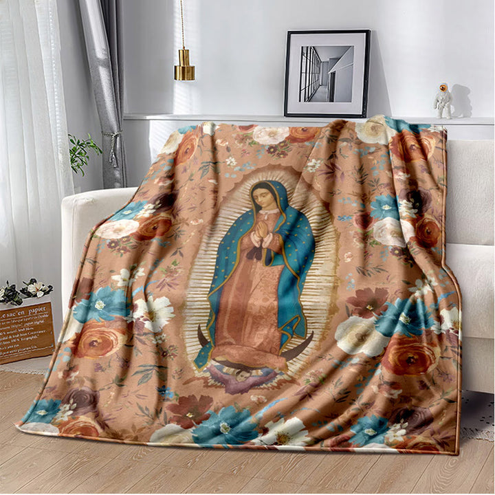 Christianartworkshop – Kuschelige Flanelldecke mit der Heiligen Jungfrau von Guadalupe: Wärme für Ihr Zuhause - E - 264x228cm - image 5