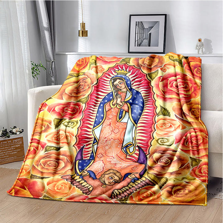 Christianartworkshop – Kuschelige Flanelldecke mit der Heiligen Jungfrau von Guadalupe: Wärme für Ihr Zuhause - G - 264x228cm - image 7