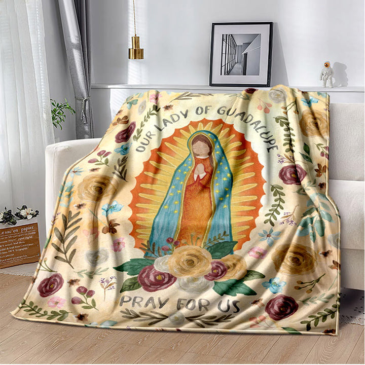 Christianartworkshop – Kuschelige Flanelldecke mit der Heiligen Jungfrau von Guadalupe: Wärme für Ihr Zuhause - H - 264x228cm - image 7