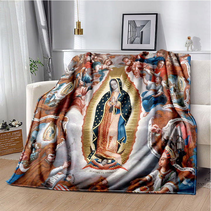 Christianartworkshop Flanelldecke mit der Jungfrau von Guadalupe Religiou: Spiritueller Trost für Zuhause - C - 264x228cm - image 3