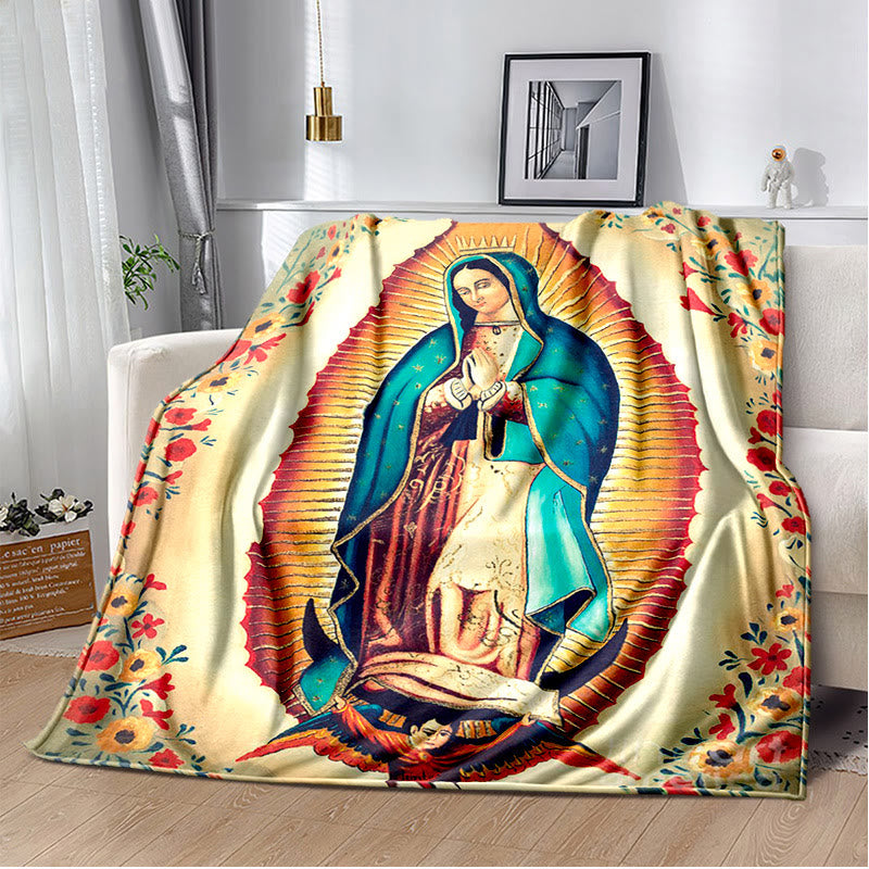 Christianartworkshop Flanelldecke mit der Jungfrau von Guadalupe Religiou: Spiritueller Trost für Zuhause - E - 264x228cm - image 4