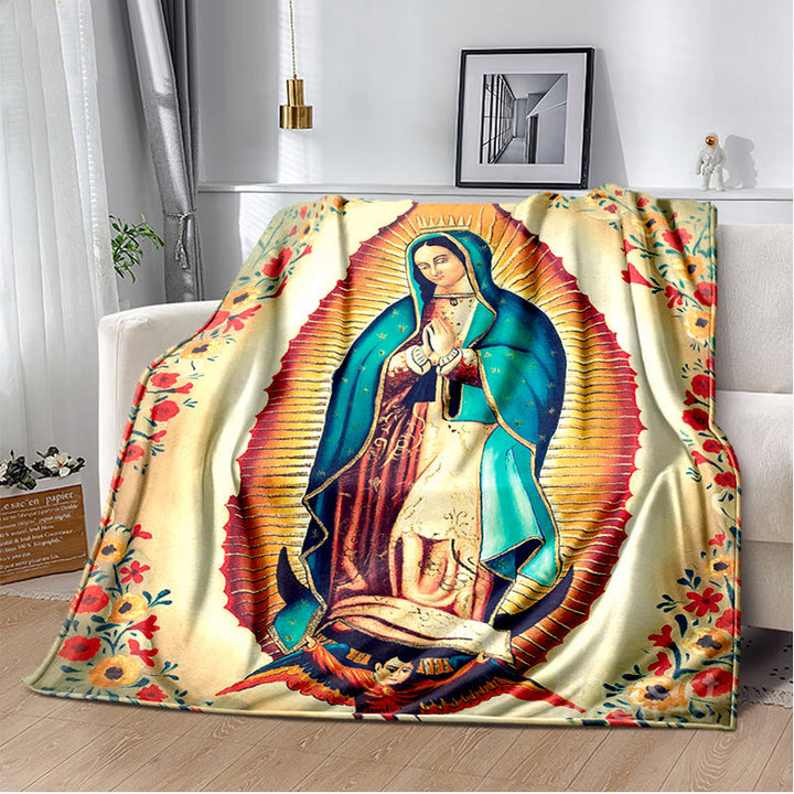 Christianartworkshop Flanelldecke mit der Jungfrau von Guadalupe Religiou: Spiritueller Trost für Zuhause - E - 264x228cm - image 4