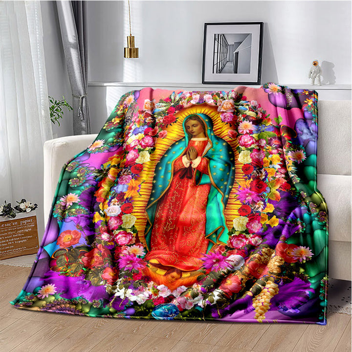 Christianartworkshop Flanelldecke mit der Jungfrau von Guadalupe Religiou: Spiritueller Trost für Zuhause - G - 264x228cm - image 7