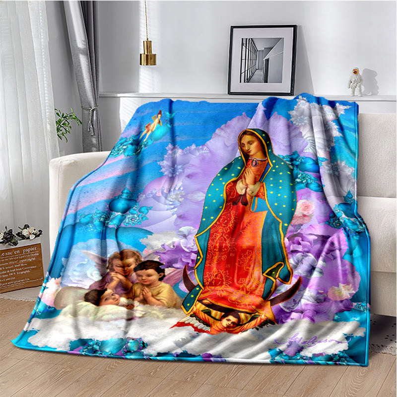 Christianartworkshop Flanelldecke mit der Jungfrau von Guadalupe Religiou: Spiritueller Trost für Zuhause - ICH - 264x228cm - image 9