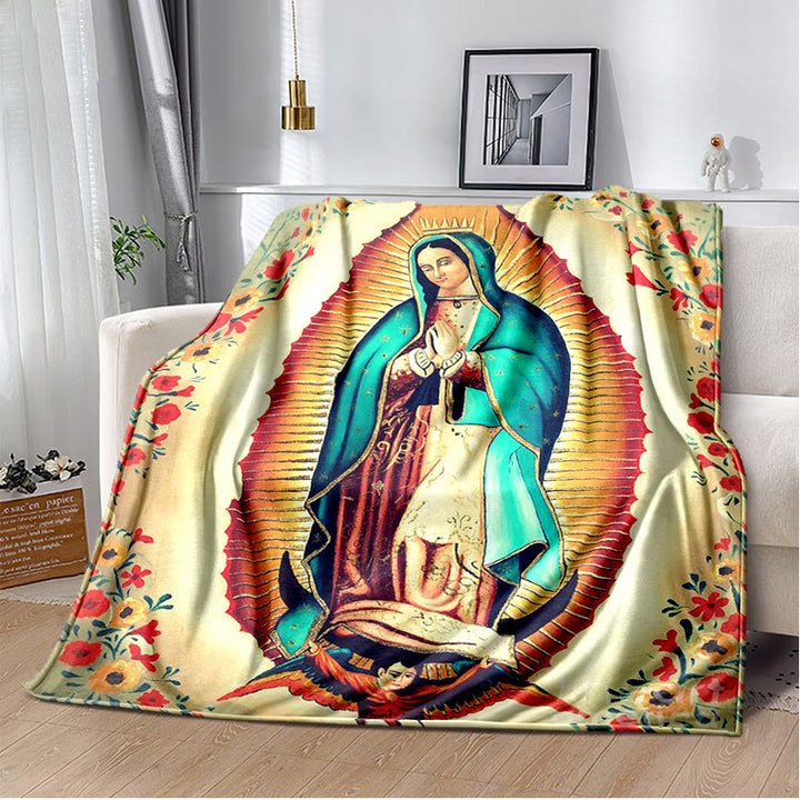 Christianartworkshop Flanelldecke mit der Jungfrau von Guadalupe Religiou: Spiritueller Trost für Zuhause - J - 264x228cm - image 10