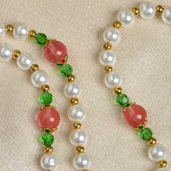 Christianartworkshop Rosenkranz „Floral Grace“ mit rosa und violetten Perlenakzenten - image 9