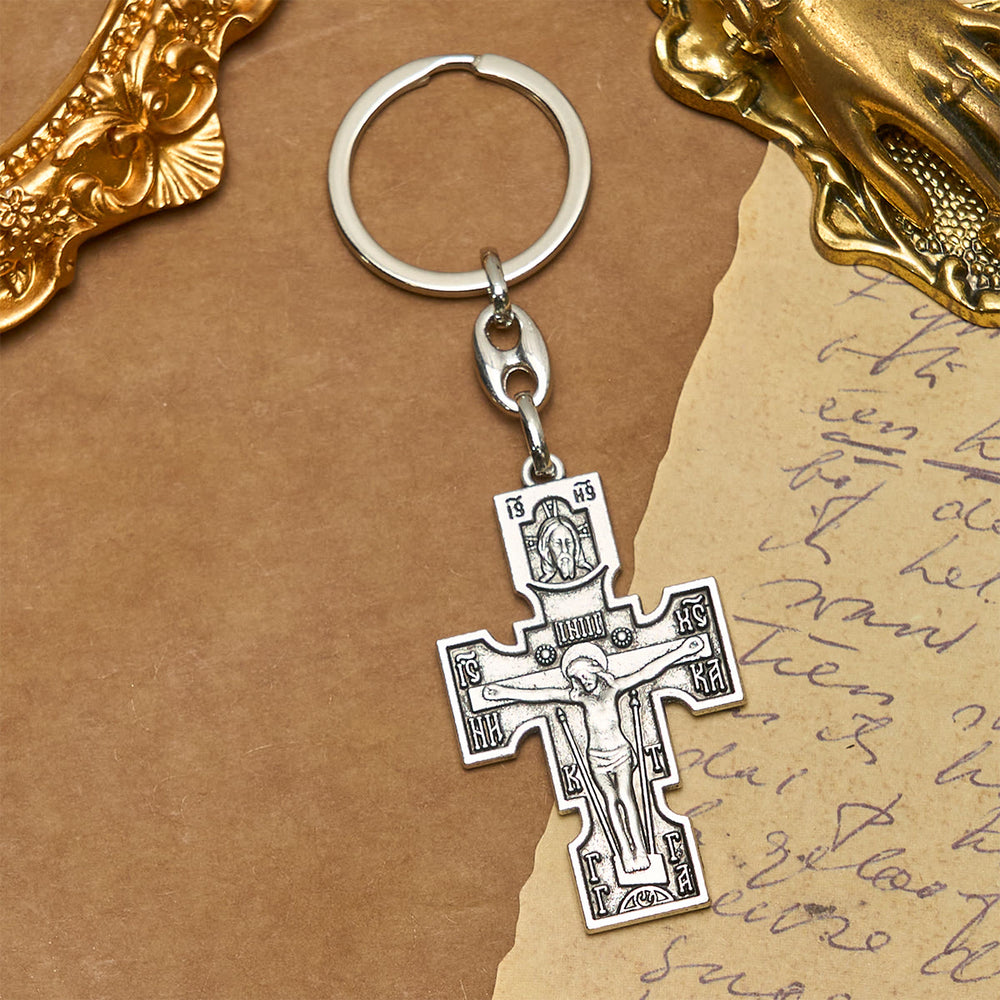 Christianartworkshop Vintage Orthodoxes Kreuz Schlüsselanhänger: Andachts-Andenken mit Schutzkraft - image 1