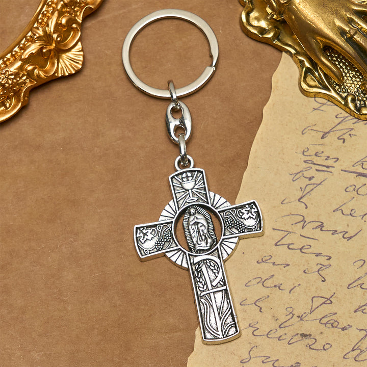 Christianartworkshop Schlüsselanhänger „Daily Faith“ zur Erstkommunion: Begleiter für heilige Meilensteine - image 3