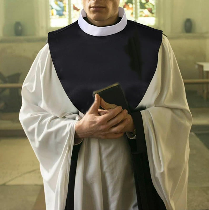 Christianartworkshop Unisex-Kragen, weich und bequem, mit Einsatz für verschiedene Aktivitäten - Priesterkragen - image 1