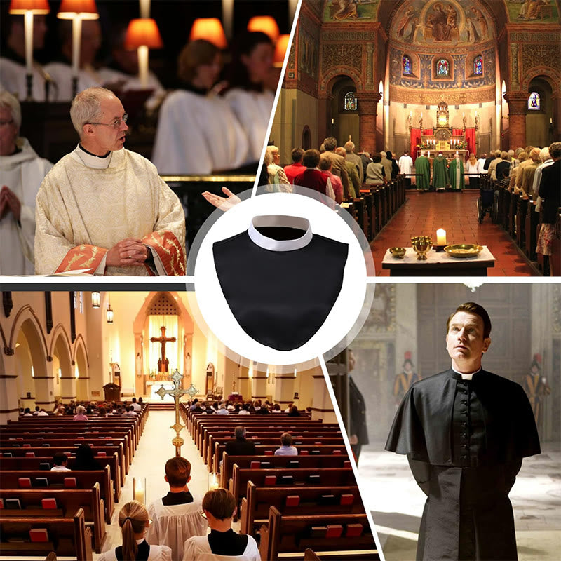 Christianartworkshop Unisex Weicher, bequemer Priesterkragen mit Einsatz für verschiedene Aktivitäten - image 1