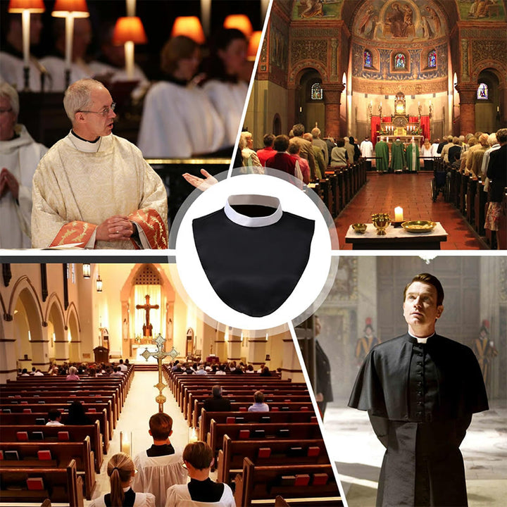 Christianartworkshop Unisex Weicher, bequemer Priesterkragen mit Einsatz für verschiedene Aktivitäten - image 1