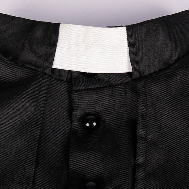 Christianartworkshop Mehrfarbige zeremonielle römische Soutane, Klerusrobe: Ästhetik mittelalterlicher Priester - image 10
