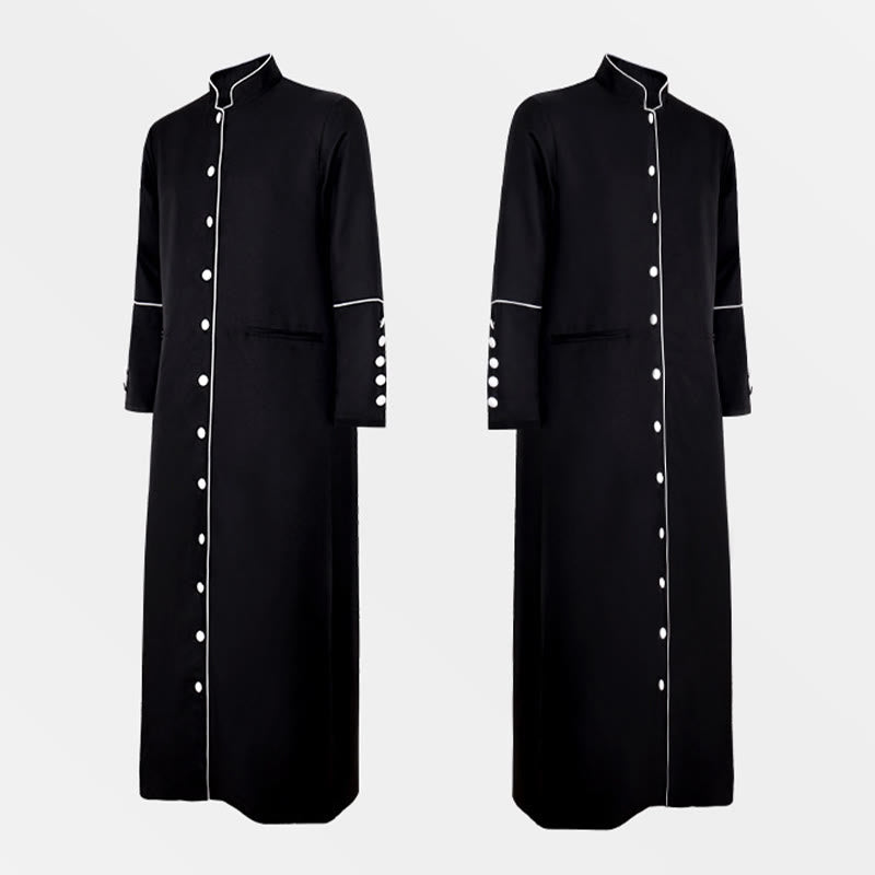 Christianartworkshop Klassische, mehrfarbige Priesterrobe mit Kontrastbesatz und mittelalterlicher Eleganz - image 9