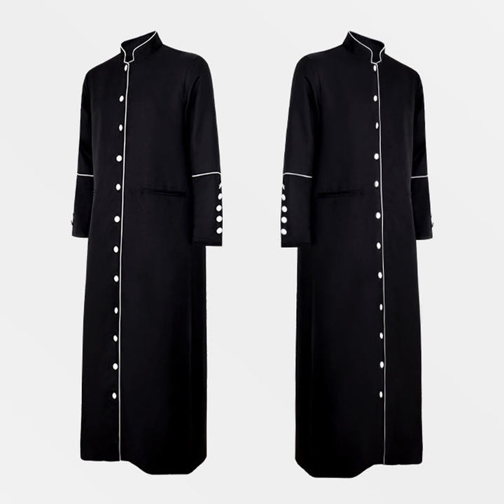 Christianartworkshop Klassische, mehrfarbige Priesterrobe mit Kontrastbesatz und mittelalterlicher Eleganz - image 9