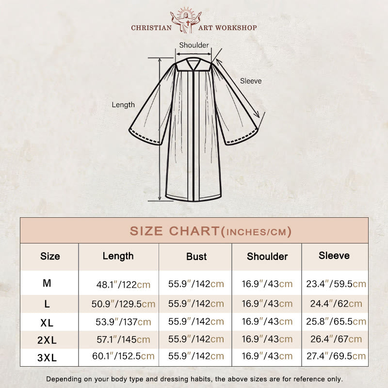 Christianartworkshop Traditionelle weiße Priesterrobe mit hohem Kragen und verziertem buntem Kreuz - image 2
