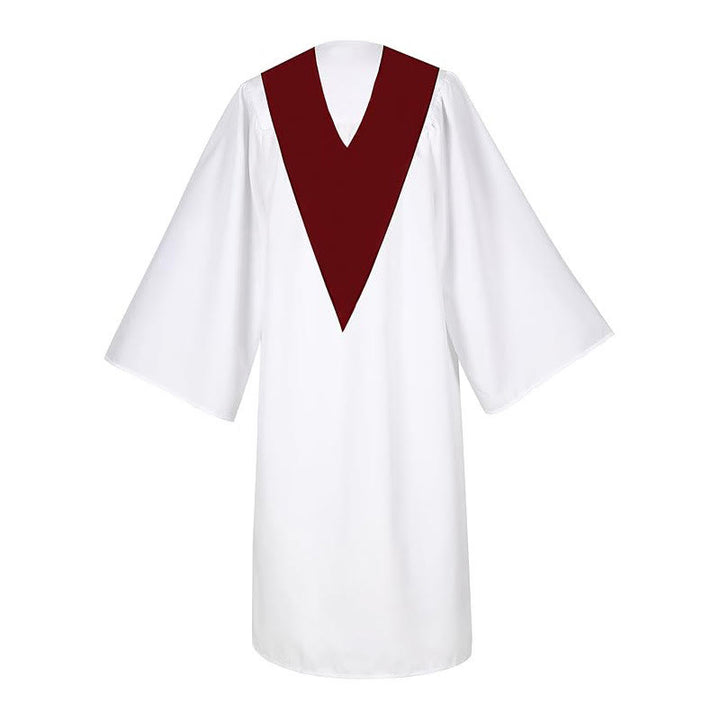 Christianartworkshop Zeremonielle Geistliche Robe mit weinroter Stola und gesticktem Kreuz - image 5