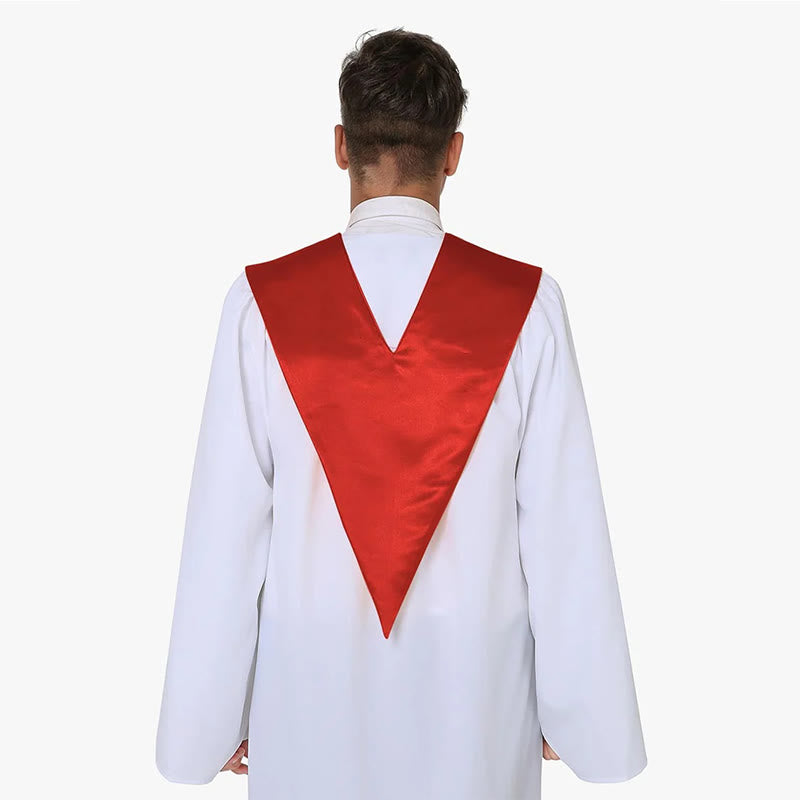 Christianartworkshop Zeremonielle Geistliche Robe mit weinroter Stola und gesticktem Kreuz - image 10