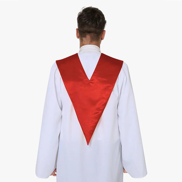 Christianartworkshop Zeremonielle Geistliche Robe mit weinroter Stola und gesticktem Kreuz - image 10