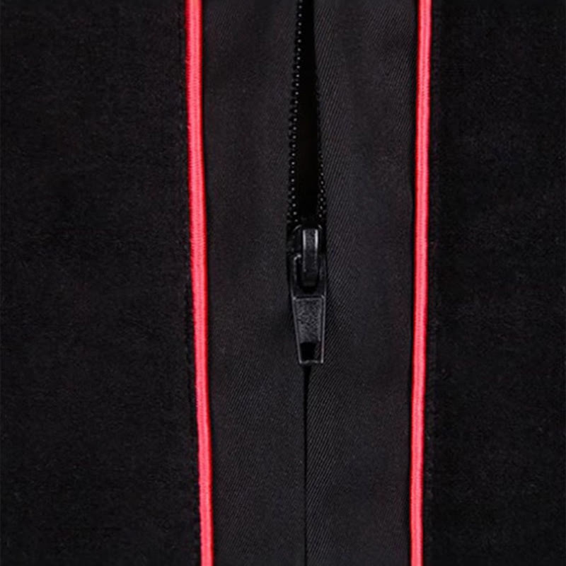 Traditionelle schwarze Priesterrobe von Christianartworkshop mit roter Kreuzstickerei und festlichem Design - image 6