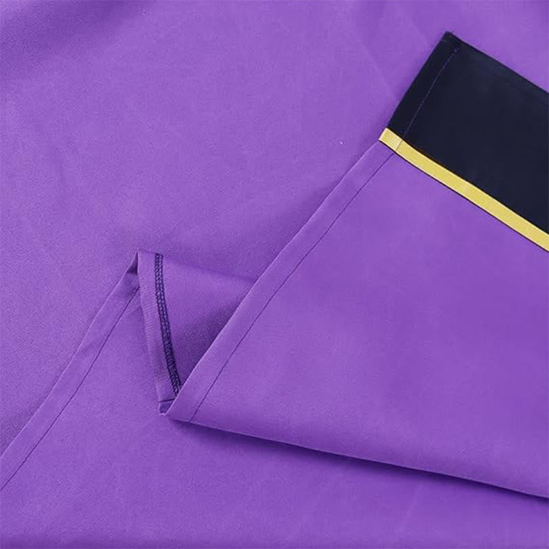 Christianartworkshop Verzierte violette Geistliche Robe mit goldenem Kreuz und gestreiftem Stil - image 7