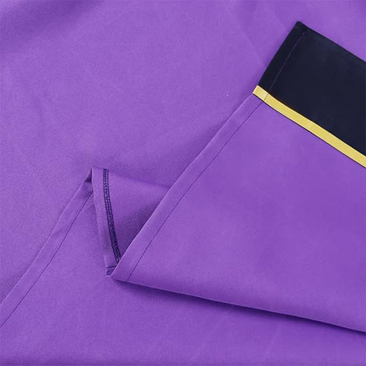 Christianartworkshop Verzierte violette Geistliche Robe mit goldenem Kreuz und gestreiftem Stil - image 6