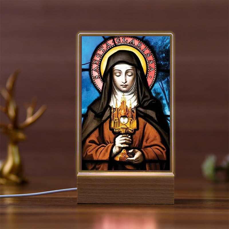 Christianartworkshop Sakrale Kunst, religiöse Ikone, warm leuchtendes Nachtlicht: Tragen Sie jede Nacht Präsenz - C - image 2