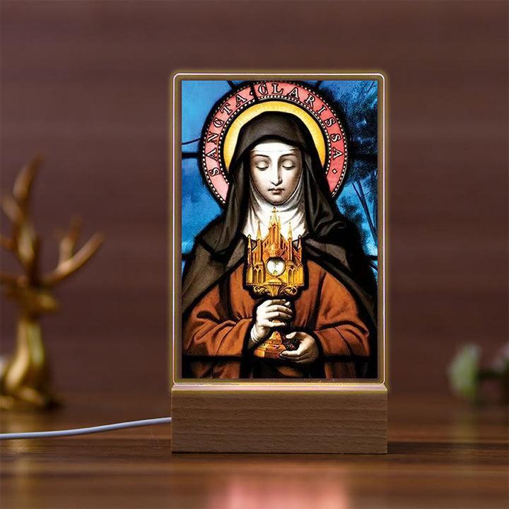 Christianartworkshop Sakrale Kunst, religiöse Ikone, warm leuchtendes Nachtlicht: Tragen Sie jede Nacht Präsenz - C - image 2
