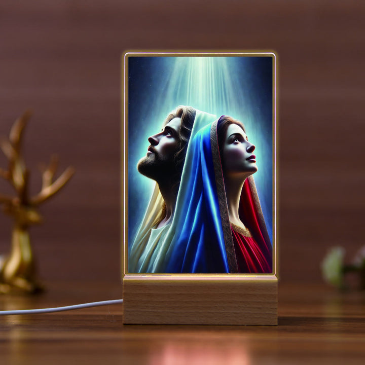 Christianartworkshop Religiöses Nachtlicht „Jesus und Maria“: Erben Sie das gesegnete spirituelle Erbe - D - image 4