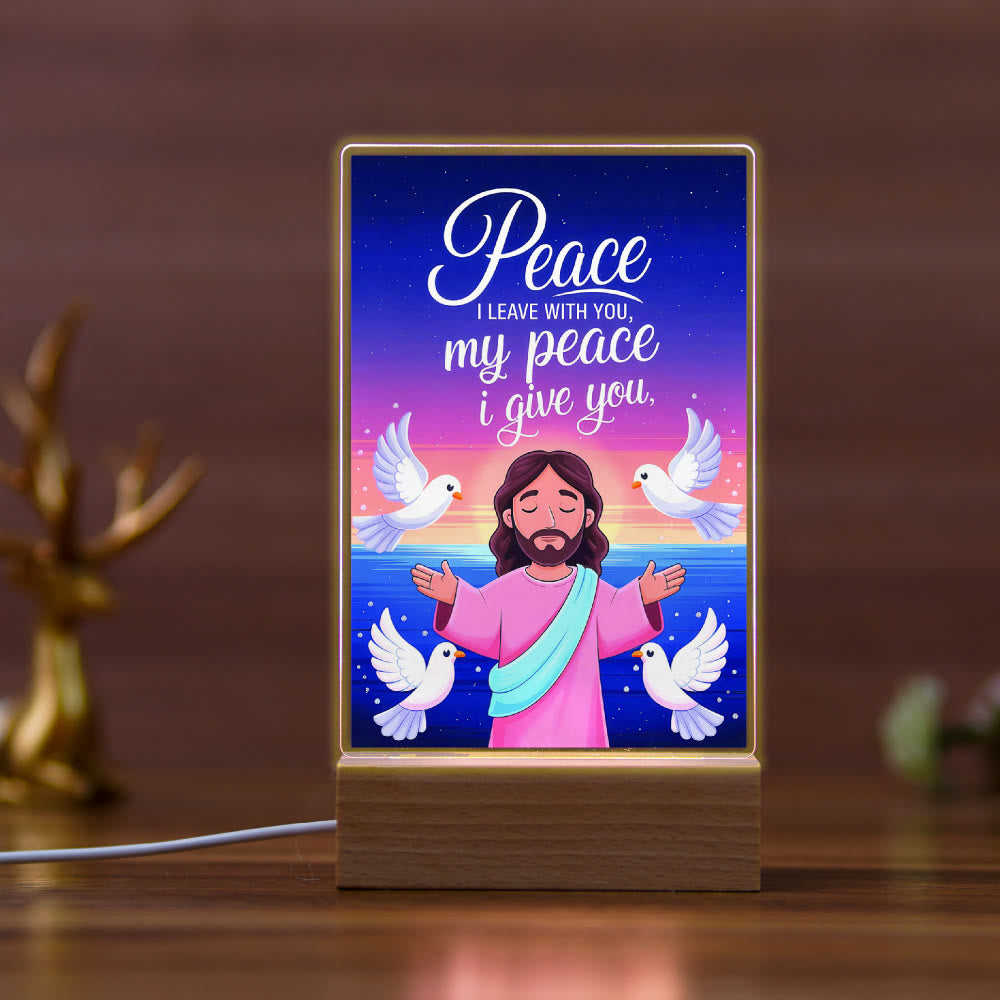 Christianartworkshop Religiöses Nachtlicht „Jesus und Maria“: Erben Sie das gesegnete spirituelle Erbe - A - image 1