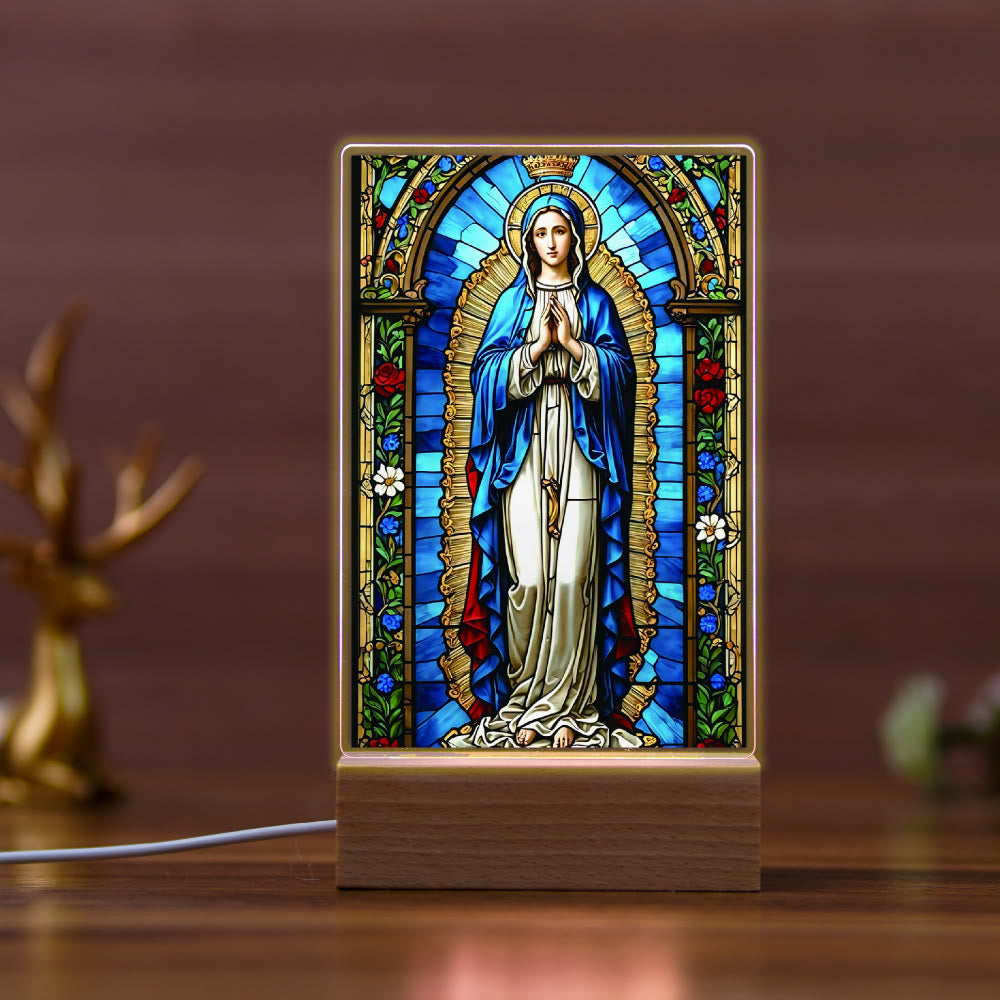 Christianartworkshop Religiöses Nachtlicht „Jesus und Maria“: Erben Sie das gesegnete spirituelle Erbe - J - image 9