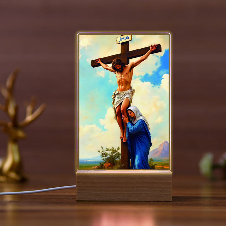Christianartworkshop Religiöse Jesus-Ikone, Heilungsszene, Nachtlicht: Kunst & natürliche Schönheit - C - image 3