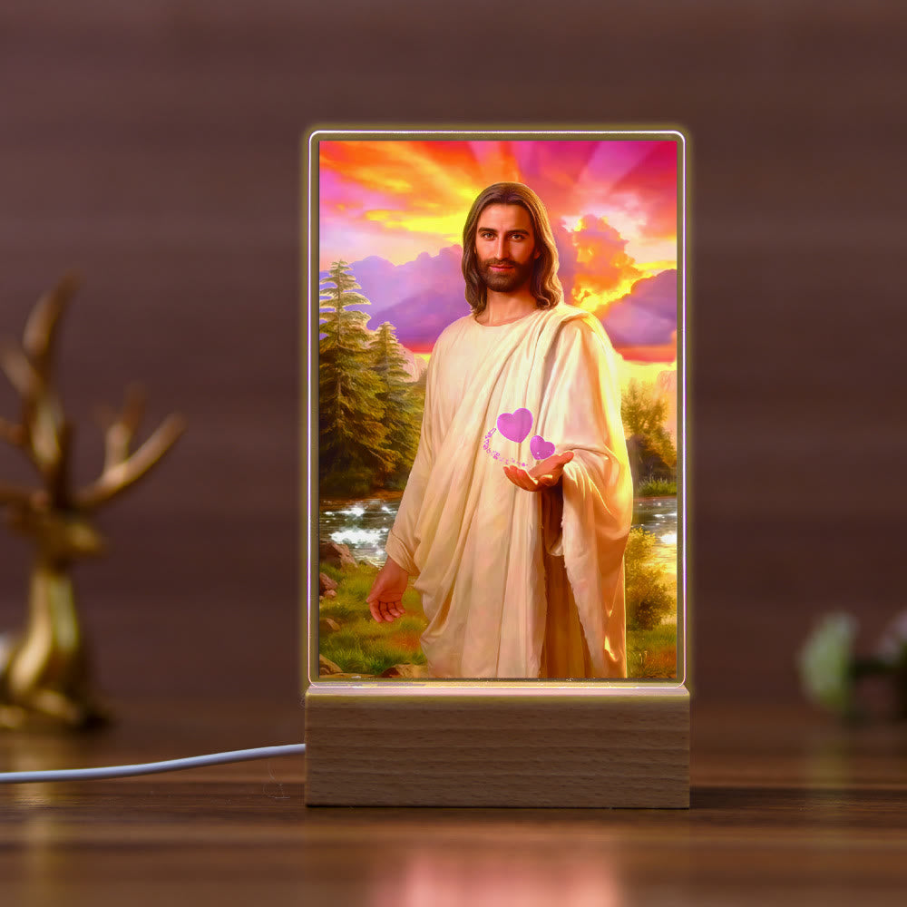 Christianartworkshop Religiöse Jesus-Ikone, Heilungsszene, Nachtlicht: Kunst & natürliche Schönheit - D - image 3