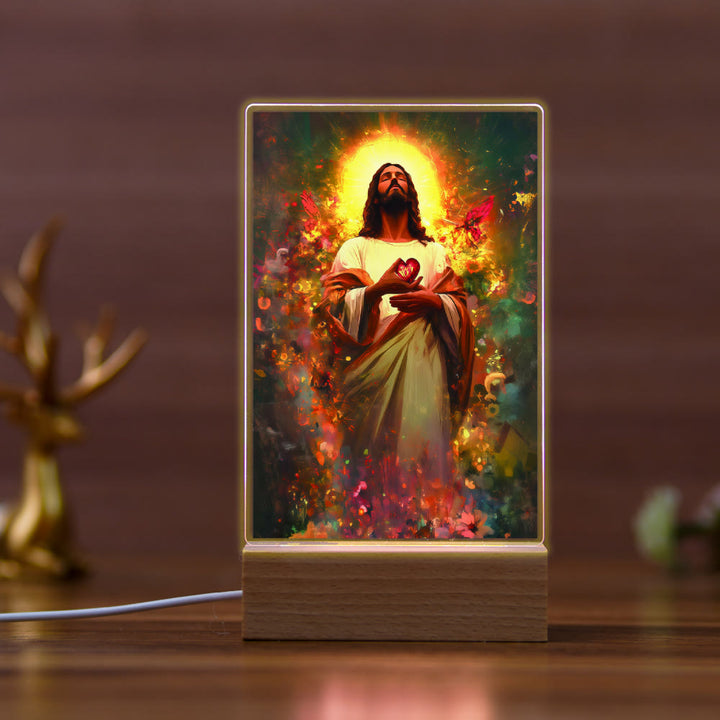 Christianartworkshop Religiöse Jesus-Ikone, Heilungsszene, Nachtlicht: Kunst & natürliche Schönheit - E - image 5