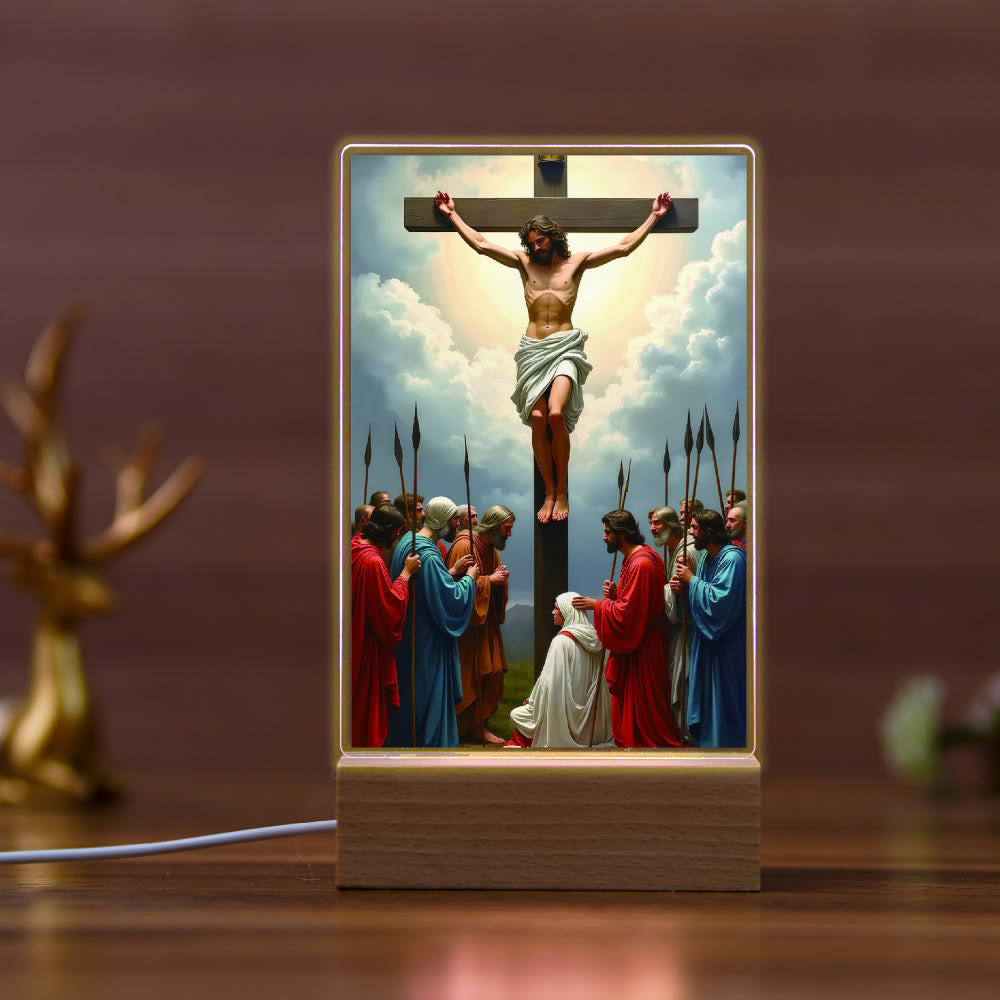 Christianartworkshop Religiöse Jesus-Ikone, Heilungsszene, Nachtlicht: Kunst & natürliche Schönheit - F - image 6
