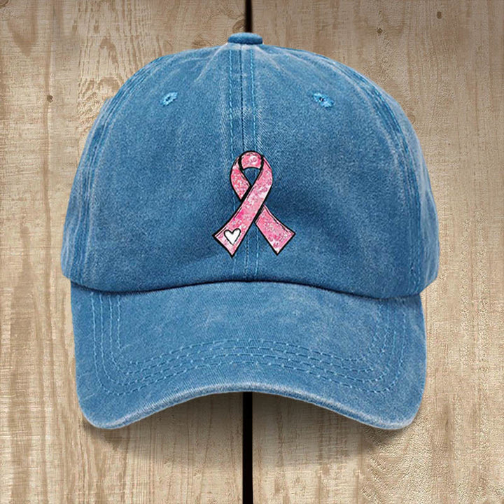 Christianartworkshop Gottes heilende Gebete Pink Ribbon Hat: Glaubenskämpfer für Krebsbewusstsein - Blau - image 7