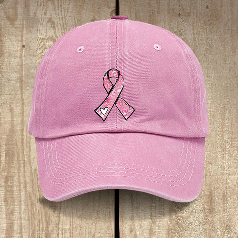 Christianartworkshop Gottes heilende Gebete Pink Ribbon Hat: Glaubenskämpfer für Krebsbewusstsein - Rosa - image 1