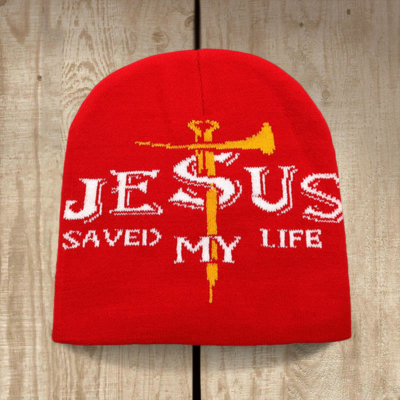 Christianartworkshop Strickmütze „Jesus hat mein Leben gerettet“: Eine warme Erinnerung an seine Gnade - image 1
