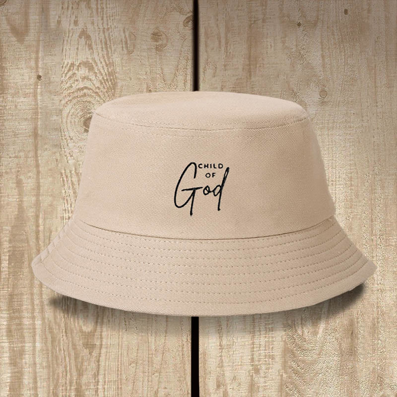 Christianartworkshop Child of God Bucket Hat: Tragen Sie Ihre Identität in Christus - Khaki - image 0