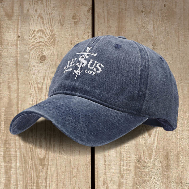 Christianartworkshop Baseballkappe mit Jesus-Statement „Saved My Life“: Saved by Grace - image 4