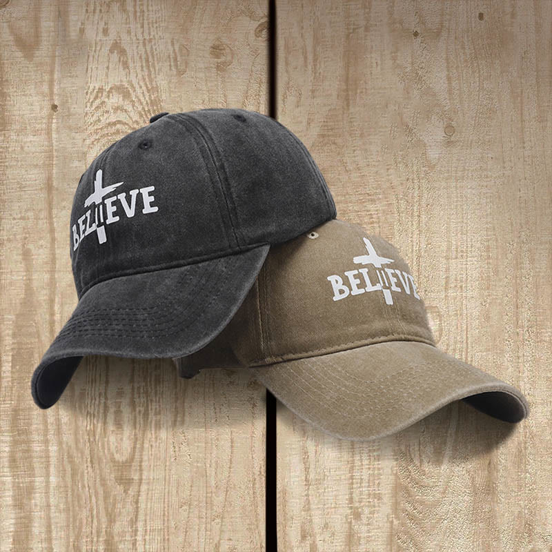 Christianartworkshop Believe in the Cross Baseball Cap: Glaube über Zweifel - image 5