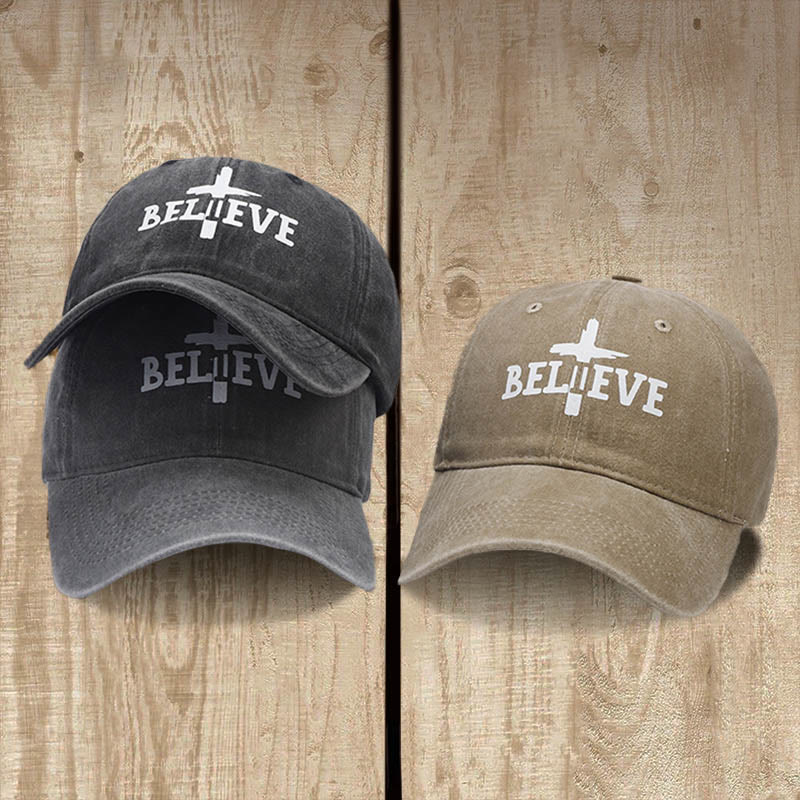 Christianartworkshop Believe in the Cross Baseball Cap: Glaube über Zweifel - image 2