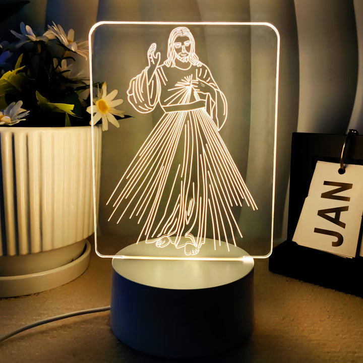 Christianartworkshop Glaubensvolles Geschenk Heilige Ikonen Nachtlicht: Halten Sie heilige Momente in der Nähe - N - image 14