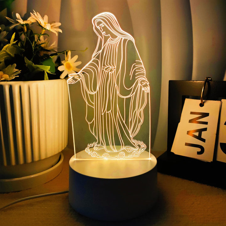 Christianartworkshop Glaubensvolles Geschenk Heilige Ikonen Nachtlicht: Halten Sie heilige Momente in der Nähe - ICH - image 8