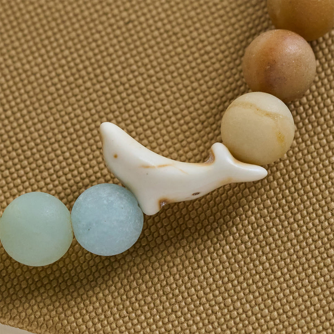 Christianartworkshop Ocean Grace Delfin-Segensarmband mit natürlichem Malachit und Ichthys-Anhänger - image 5