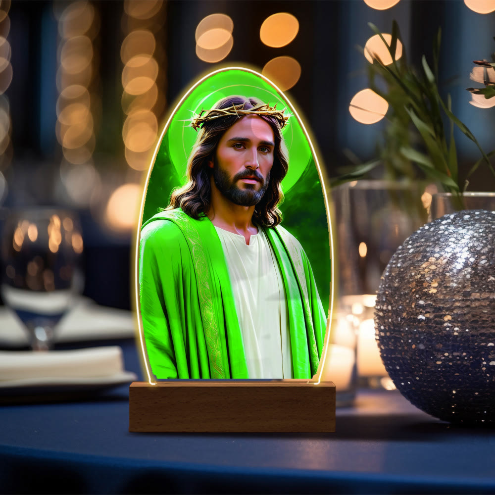 Christianartworkshop Tröstendes Jesus- und Jungfrau-Maria-Gebetsmomente-Nachtlicht - B - image 6