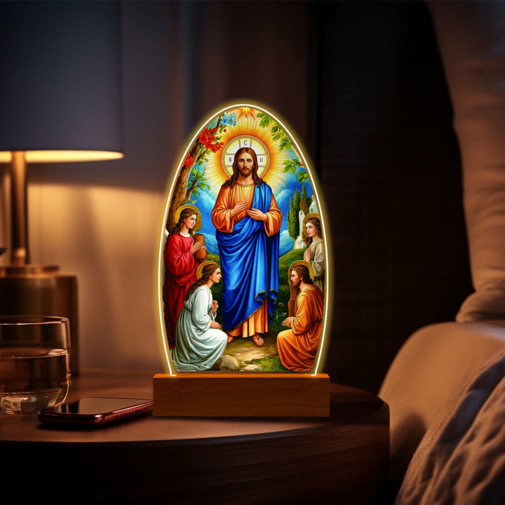 Christianartworkshop Tröstendes Jesus- und Jungfrau-Maria-Gebetsmomente-Nachtlicht - H - image 11
